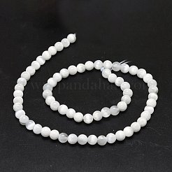Natural Selenite Beads Strands&nbsp;G-O201A-02A