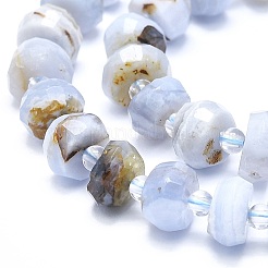 Natural Blue Lace Agate Beads Strands&nbsp;G-F715-032B
