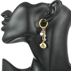 Star 304 Stainless Steel Hoop Earrings&nbsp;EJEW-JE07005-02