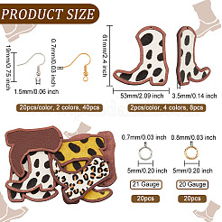 DIY Boot Dangle Earring Making Kit&nbsp;DIY-OC0009-74