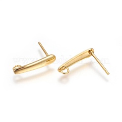 304 Stainless Steel Stud Earrings Findings&nbsp;STAS-P227-35G