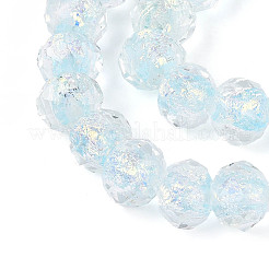 Handmade Foil Lampwork Beads Strands&nbsp;FOIL-T008-09D
