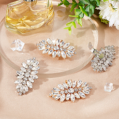 4Pcs 2 Colors Alloy Crystal Rhinestone Shoe Decoration&nbsp;AJEW-PH0004-48