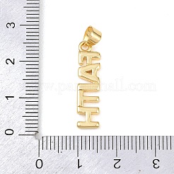 Brass Pendants&nbsp;KK-C162-054B-07G