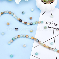 Natural Flower Amazonite Beads Strands&nbsp;G-OC0001-44