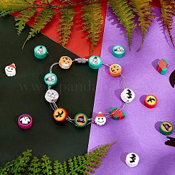 Halloween/Christmas Theme Handmade Polymer Clay Beads&nbsp;CLAY-NB0001-20