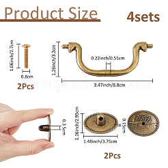 Alloy Cabinet Door Knobs&nbsp;PALLOY-WH0816-034AG