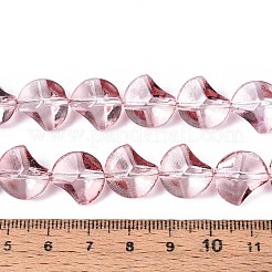 Baking Paint Transparent Glass Beads Strands&nbsp;DGLA-N017-03D