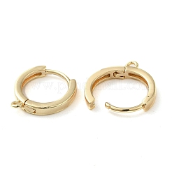 Brass Hoop Earrings Finding&nbsp;X-KK-H455-62G
