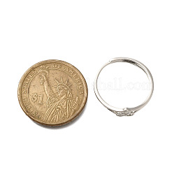 Brass Adjustable Rings for Women&nbsp;RJEW-R005-05P