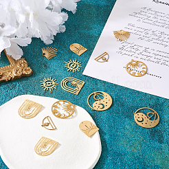 14Pcs 7 Style Brass Charms&nbsp;KK-PJ0001-26