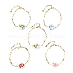 304 Stainless Steel Paperclip Chains Bracelets for Women&nbsp;BJEW-JB14191
