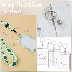 60Pcs PVC & Iron Snap Clip Straps&nbsp;DIY-SP0004-49