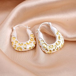 Brass Hoop Earrings for Women&nbsp;WG45214-01