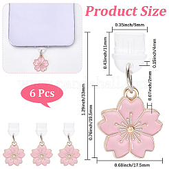 6Pcs Resin Mobile Dustproof Plugs&nbsp;FIND-CN0002-01