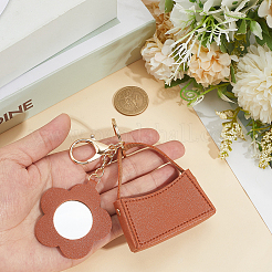 1Pc Portable Imitation Leather Bag Keychain&nbsp;AJEW-CL0001-64A