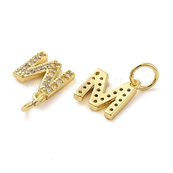 Brass Micro Pave Cubic Zirconia Pendants&nbsp;KK-M273-02G-M