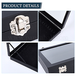 Wood Coverd with PU Leather Necklaces Display Cases&nbsp;AJEW-WH20054-340A