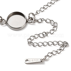 Non-Tarnish 304 Stainless Steel Bracelet Making&nbsp;SA-CBAFBB7-02P-A