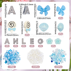 DIY Phone Case Decor Kits Including Zinc Alloy Slide Charms&nbsp;DIY-SC0033-04