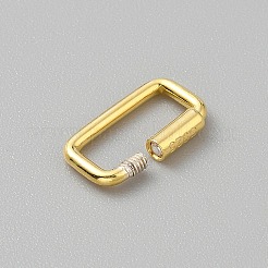 925 Sterling Silver Locking Carabiner&nbsp;STER-WH0005-24