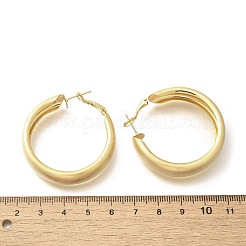 Brass Ring Hoop Earrings for Women&nbsp;LS-EJEW-A121-17B-G