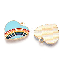 Light Gold Plated Alloy Pendants&nbsp;ENAM-T009-68A-RS