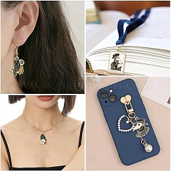 16Pcs 16 Styles Alloy Enamel Pendants&nbsp;ENAM-YW0004-93