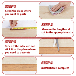 Self-adhesion PVC Edge Guard Strips&nbsp;DIY-WH0591-569A