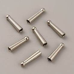 Alloy Cord Ends&nbsp;FIND-WH0128-37P