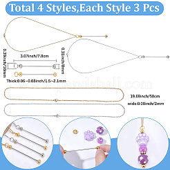 6Pcs 2 Colors 304 Stainless Steel Cable Chain Necklace for Men Women&nbsp;STAS-SC0020-88