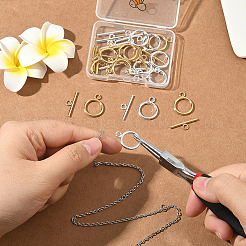 20 Sets 2 Colors 304 Stainless Steel Toggle Clasps&nbsp;STAS-BBC0008-06