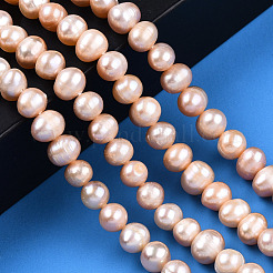 Natural Cultured Freshwater Pearl Beads Strands&nbsp;PEAR-N013-06J