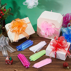 24Pcs 12 Colors Plastic Pull Bows&nbsp;AJEW-FH0009-01