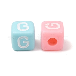 Opaque Acrylic European Beads&nbsp;AC-CBA7A73-01G