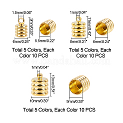 Brass Cord Ends&nbsp;KK-PH0004-51