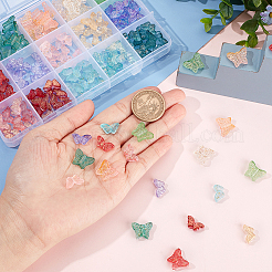 180Pcs 15 Style Transparent Spray Painted Glass Beads&nbsp;GLAA-PH0002-43