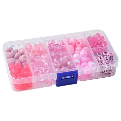 200Pcs 10 Styles Plastic Pearlized Beads&nbsp;FIND-FS0002-34