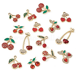 16Pcs 8 Styles Cherry Alloy Pendants&nbsp;FIND-TA0008-78