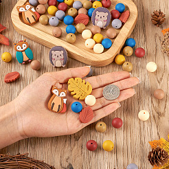 69Pcs 12 Style Food Grade Eco-Friendly Silicone Focal Beads&nbsp;SIL-BT0001-06