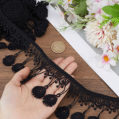 5Yards Polyester Lace Edge Trim Ribbon&nbsp;OCOR-CY0004-36B
