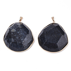 Natural Crackle Agate Big Pendants&nbsp;G-R469-05A