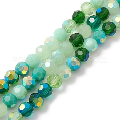 Electroplate Glass Beads Strands&nbsp;EGLA-YW0002-A05