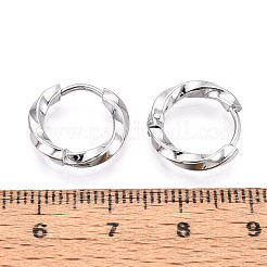 304 Stainless Steel Hoop Earrings&nbsp;STAS-T074-24P