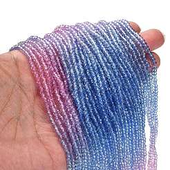 Transparent Painted Glass Beads Strands&nbsp;DGLA-A034-T1mm-A08