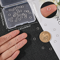 50Pcs 925 Sterling Silver Open Jump Rings&nbsp;STER-BBC0006-18B