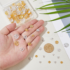 360Pcs 12 Styles Alloy & Brass Bead Caps&nbsp;FIND-HS0001-89
