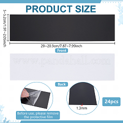 24Pcs ABS Plastic Blank Sheets&nbsp;KY-FG0001-22