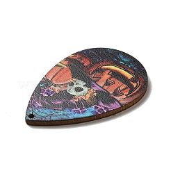Single Face Printed Wood Big Pendants&nbsp;LS-WOOD-H102-04B