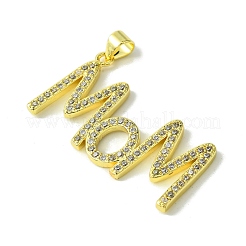 Mother's Day Real 18K Gold Plated Brass Micro Pave Cubic Zirconia Pendants&nbsp;KK-H472-06C-G01